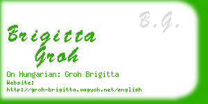 brigitta groh business card